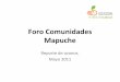 Presentación comunidades mapuche
