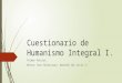 Humanismo Integral-1er Parcial Derecho
