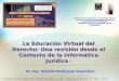 La Educacion Virtual Del Derecho