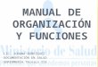Organización y Funciones - MINSA - PERU