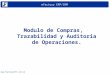 Trazabilidad en eFactory Modulo de Compras Version 4.3.12