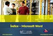 Indice - Microsoft Word