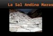 La sal andina maras