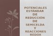 POTENCIAL ESTÁNDAR DE REDUCCIÓN Y REACCIONES REDOX