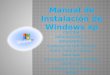 Manual de instalación de windows xp