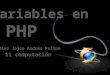 Variables php pipe