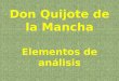 Elementos de narración en Quijote
