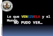 Venezuela... El camino a la LIBERTAD