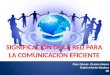 Significación de la red para la comunicación eficiente