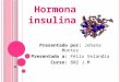 Hormona insulina~