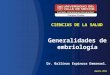 Generalidades de embriología