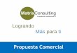 Presentación comercial matrix consulting