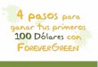 ForeverGreen, 4 paso para ganar 100 dolares o mas en una semana
