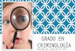 Grado en Criminología