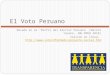 Voto Peruano. Perfil, conductas y actitudes del electorado