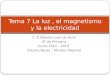 Tema 7 la luz , el magnetismo y la electricidad