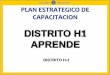 Plan de Capacitación Distrito H 1 2013 - 2014
