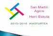 San Martin Agirre herri eskolaren metodologia