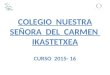 COLEGIO NTRA. SRA. DEL CARMEN - INDAUTXU - Preinscripción   aula  2 años - 2015-2016-web