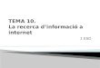 Tema 10. La recerca d'informació a internet