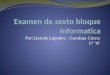 Examen de sexto bloque informatica por layedra y cuzco