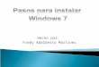 pasos para instalar Windows 7