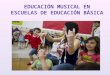 Educación Musical en Escuelas de Educación Básica