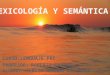 Lexicología y semántica - Sergio Aranda/Huacho