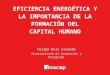 PPT Felipe Ruiz - "Eficiencia Energética y la importancia de la formación del capital humano"