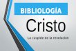 Clase 2, bibliología