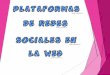 Plataformas de redes sociales en la web. nelcy martinez