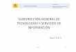 2015 Subdirección General de Tecnologías y Servicios de Información. Ministerio de Presidencia. España