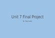 Unit 7 Final Project