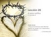 Lección 20 - El amor edifica