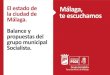 Balance de legislatura de Francisco de la Torre (PP) en Malaga y propuestas de Maria Gamez, portavoz municipal del PSOE