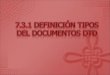 7.3.1 definición de tipos de cumentos dtd