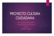 Proyecto cultura ciudadana