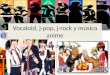 Vocaloid, j pop, j-rock y música anime