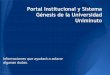 Génesis y portales institucionales(1)