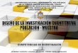 DISEÑO DE LA INVESTIGACIÓN CUANTITATIVA POBLACIÓN - MUESTRA