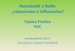 Humboldt y Bello, ¿relaciones e influencias?