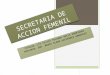 Secretaria de accion femenil informe de actividades