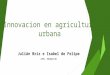 Innovación en Agricultura Urbana