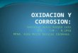 Oxidación y corrosión
