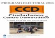 Programa electoral del CCD Castellon de la plana 2015