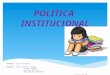 trabajo: política institucional