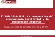 Panel 3.1 Perpectiva de ordenamiento territorial e integracion regional