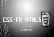 CSS EN HTML5