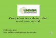 Presentación de sara espinosa competencias del tutor virtual