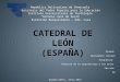 Análisis de la catedral de león (España)